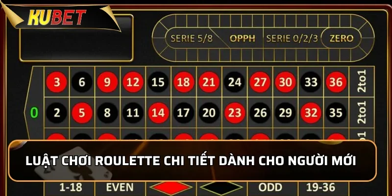 Roulette Kubet - Cách Chơi Đơn Giản Chiến Thắng Dễ Dàng Luật chơi Roulette chi tiết dành cho người mới