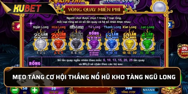 Nổ hũ Kho Tàng Ngũ Long: Thế Giới Rồng Thần Kỳ Tại KUBET Mẹo tăng cơ hội thắng khi chơi Nổ hũ Kho Tàng Ngũ Long